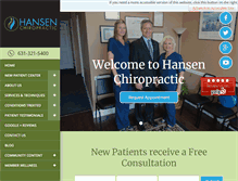 Tablet Screenshot of drchrishansen.com